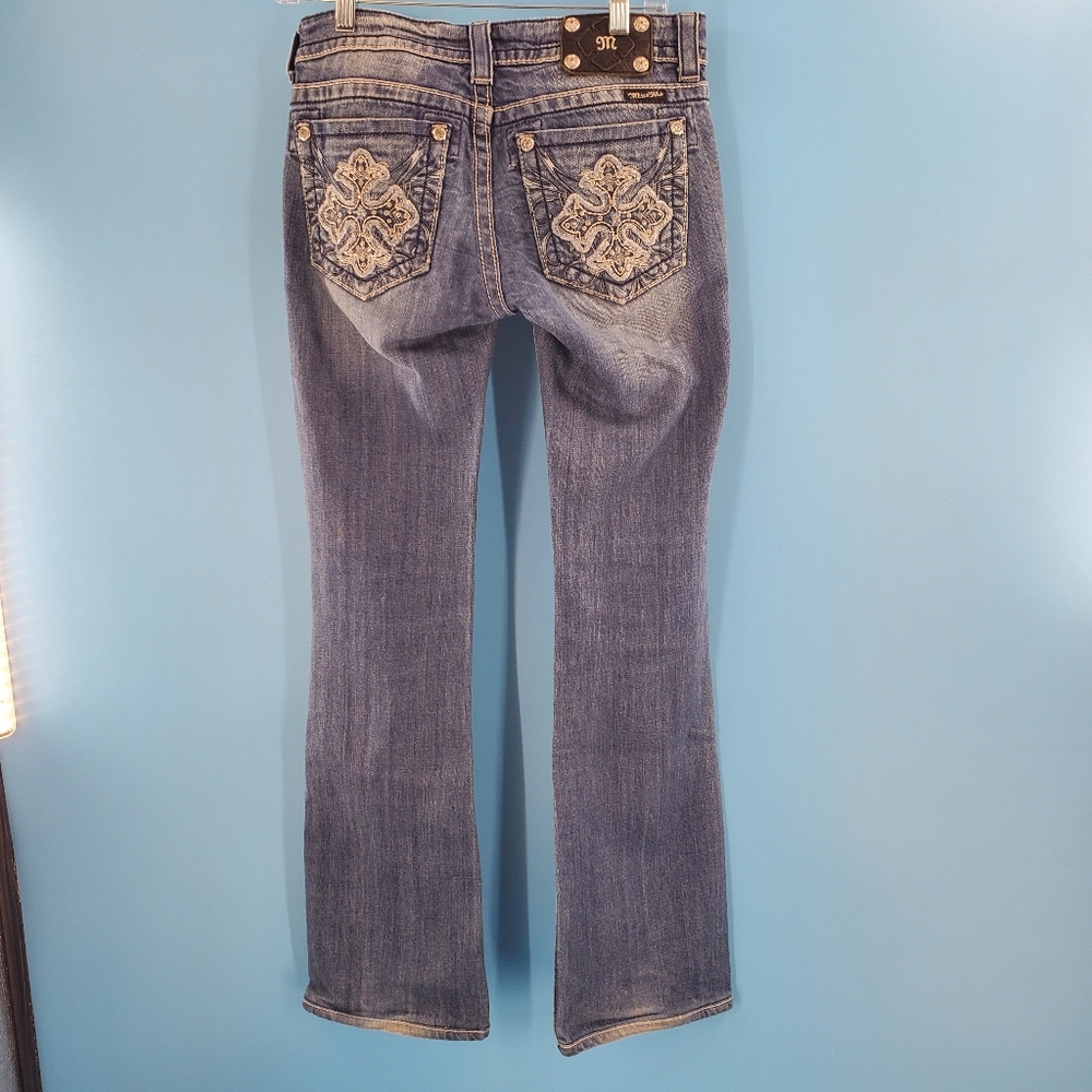 Vintage Miss Me Y2K low rise boot cut jeans 27 - Picture 3 of 15